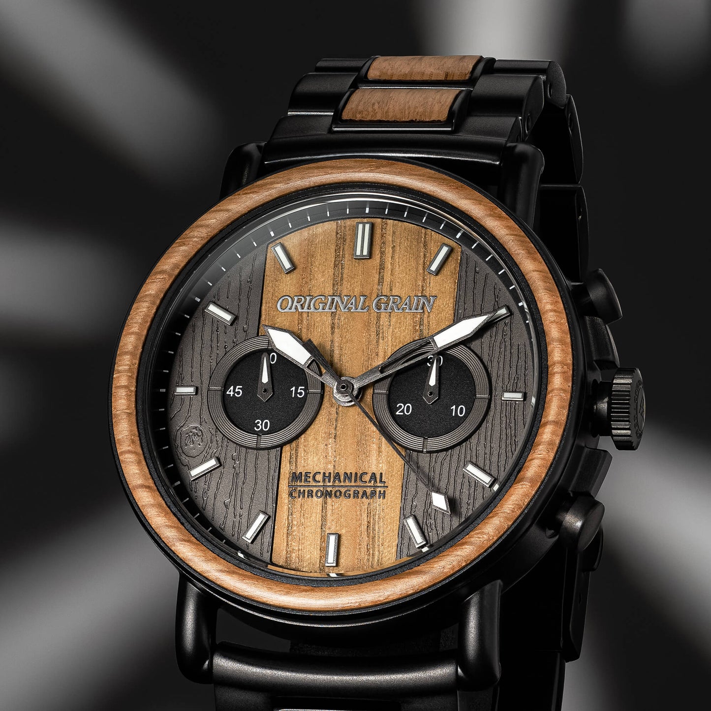 Whiskey Black Mechanical Chrono 44mm
