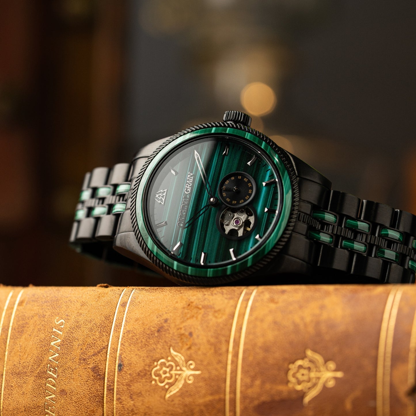 Malachite Black Vintage Automatic 40mm