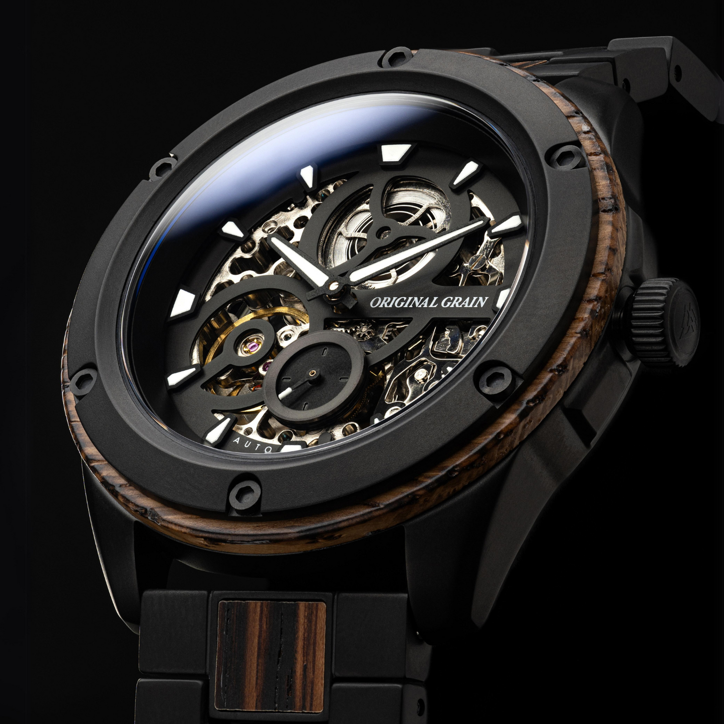 Whiskey Black Rugged Automatic 44mm