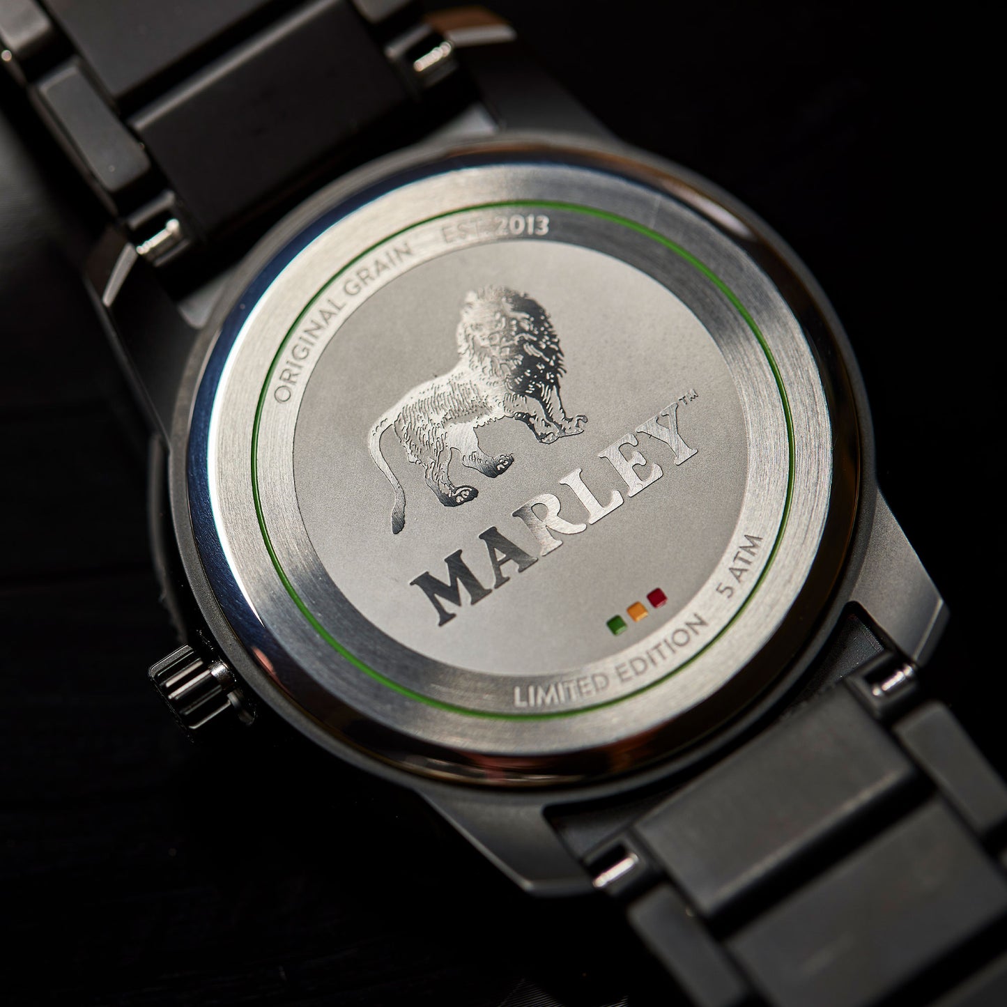 Bob Marley One Love Palmholz, schwarzer Lauf, 46 mm