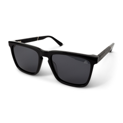 Revival Ebony Gold Shiny Black Sunglass