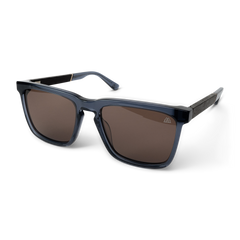 Revival-Sonnenbrille in Eichengrau, transparent und blau