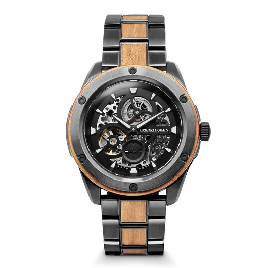 Koa Gunmetal Rugged Automatic 44mm