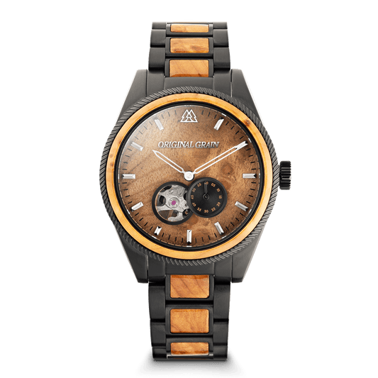 Burlwood Black Vintage Automatic 40mm