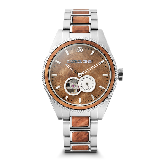 Burlwood Silver Vintage Automatic 40mm