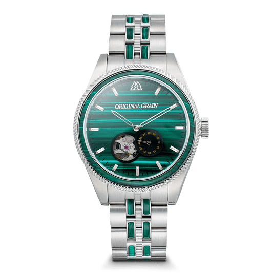 Malachite Silver Vintage Automatic 40mm