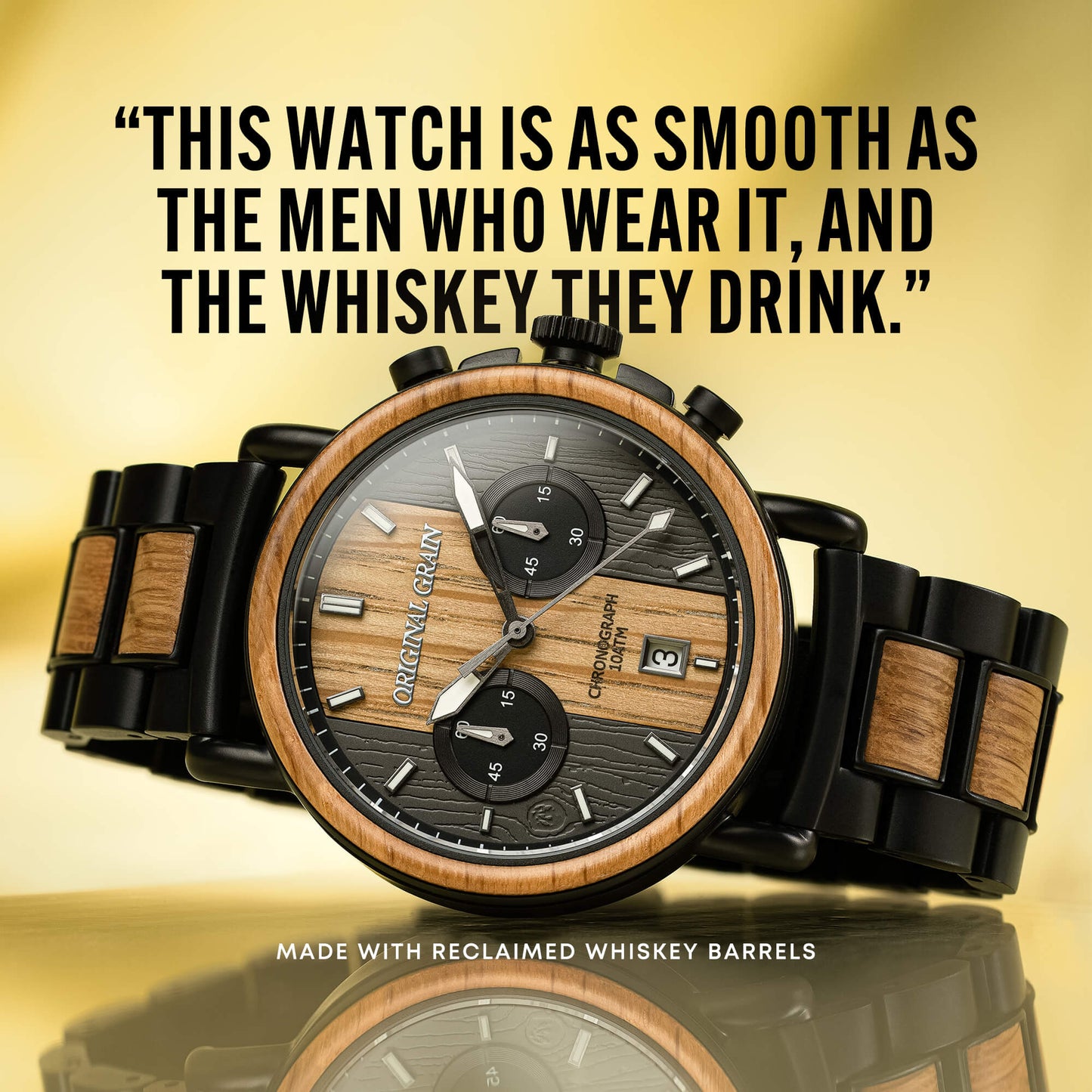Whiskey Black Chrono 44mm