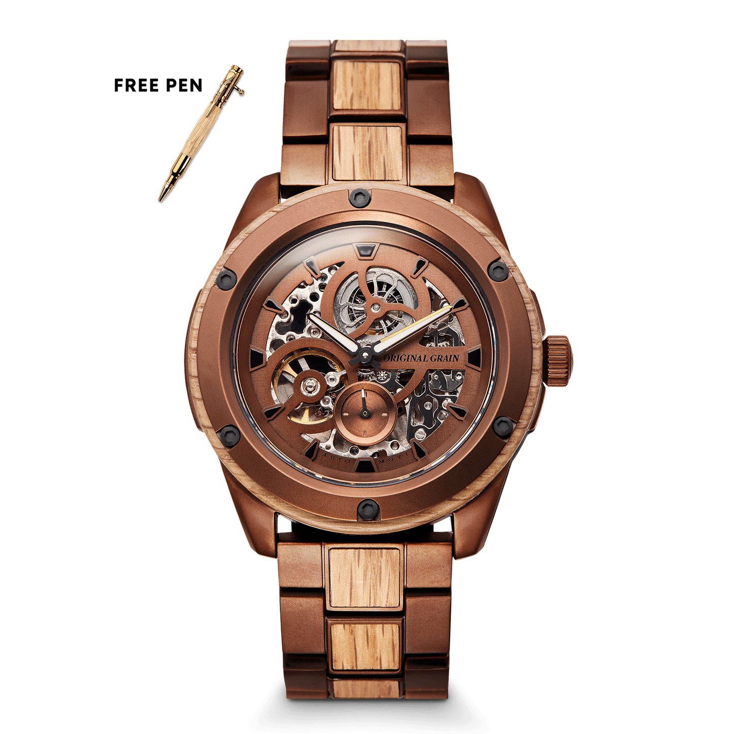 Whiskey Espresso Rugged Automatic 44mm