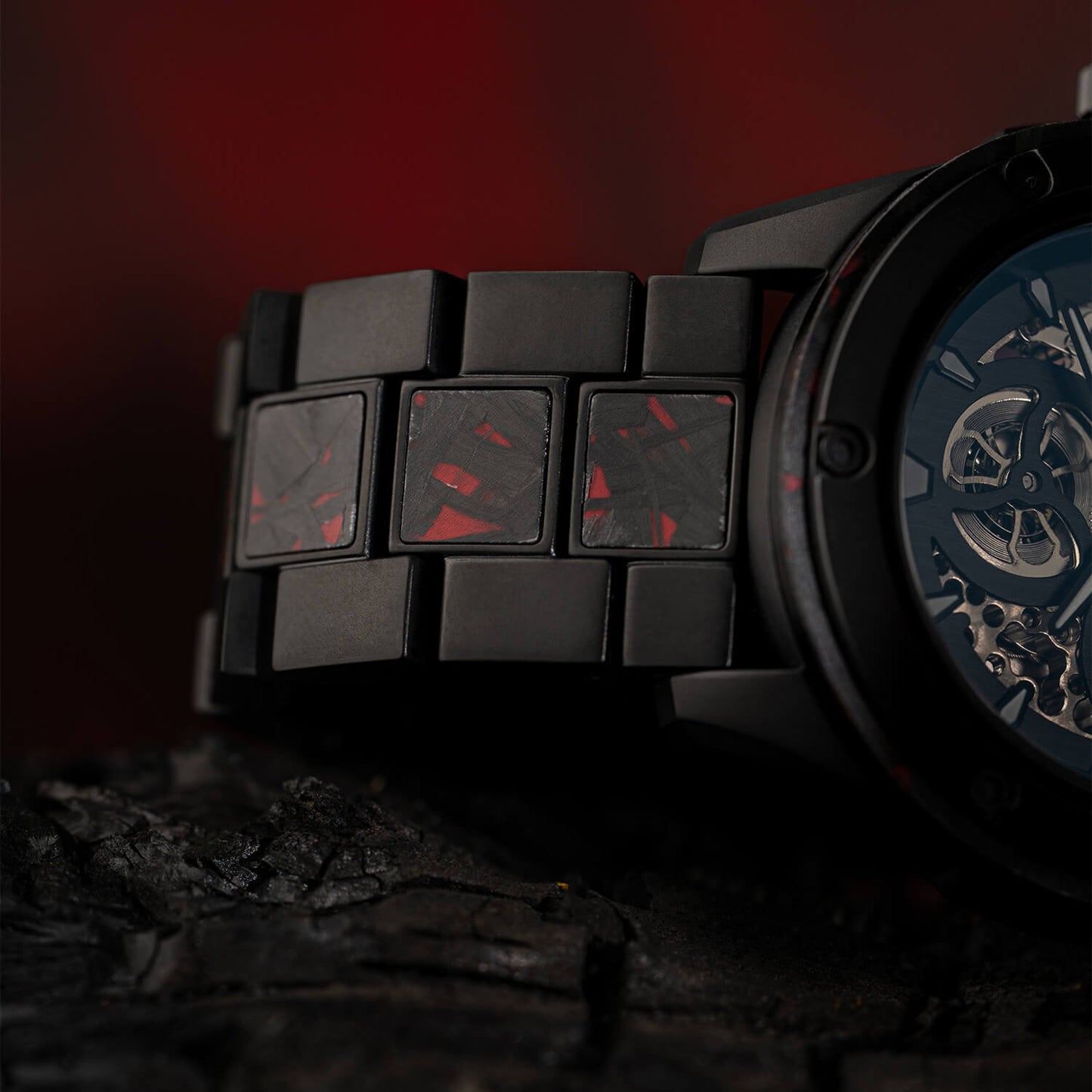 Forest Fire Red Rugged Auto 44mm