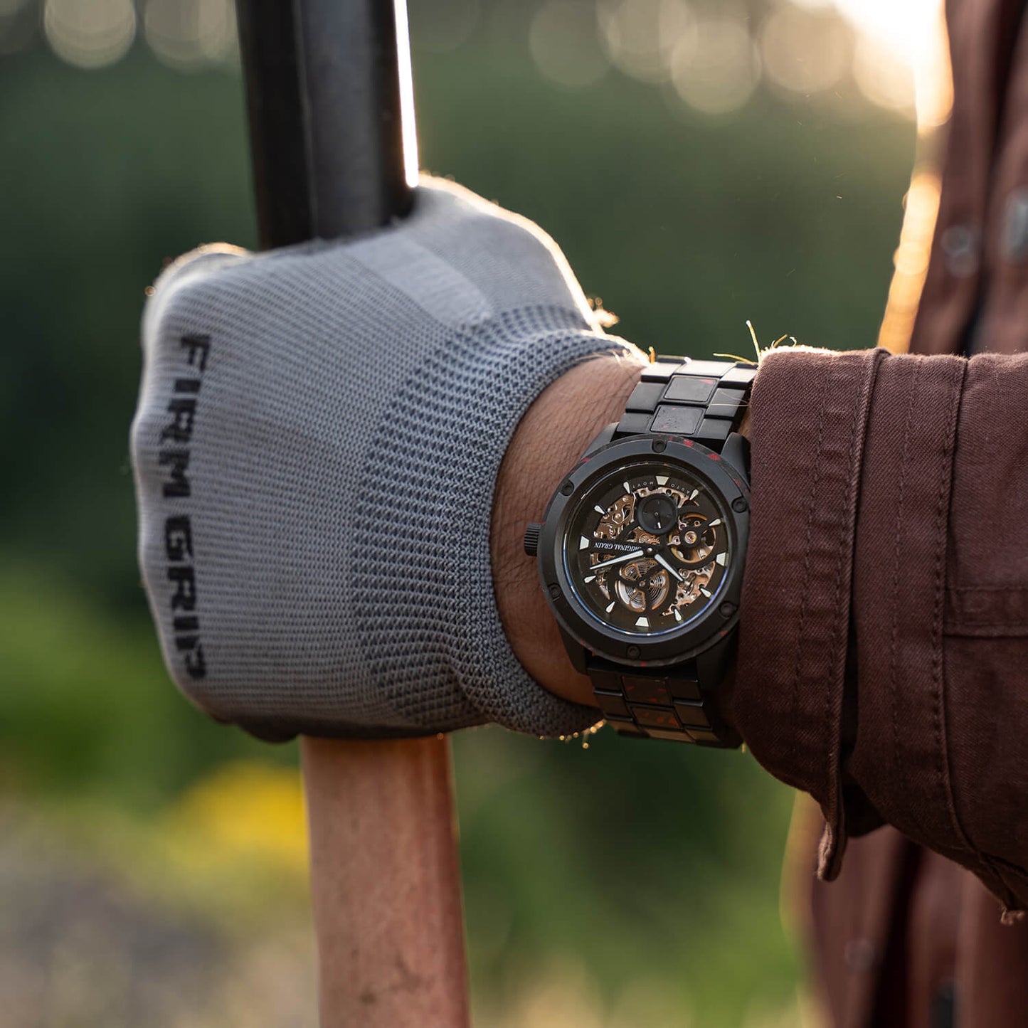 Forest Fire Red Rugged Auto 44mm