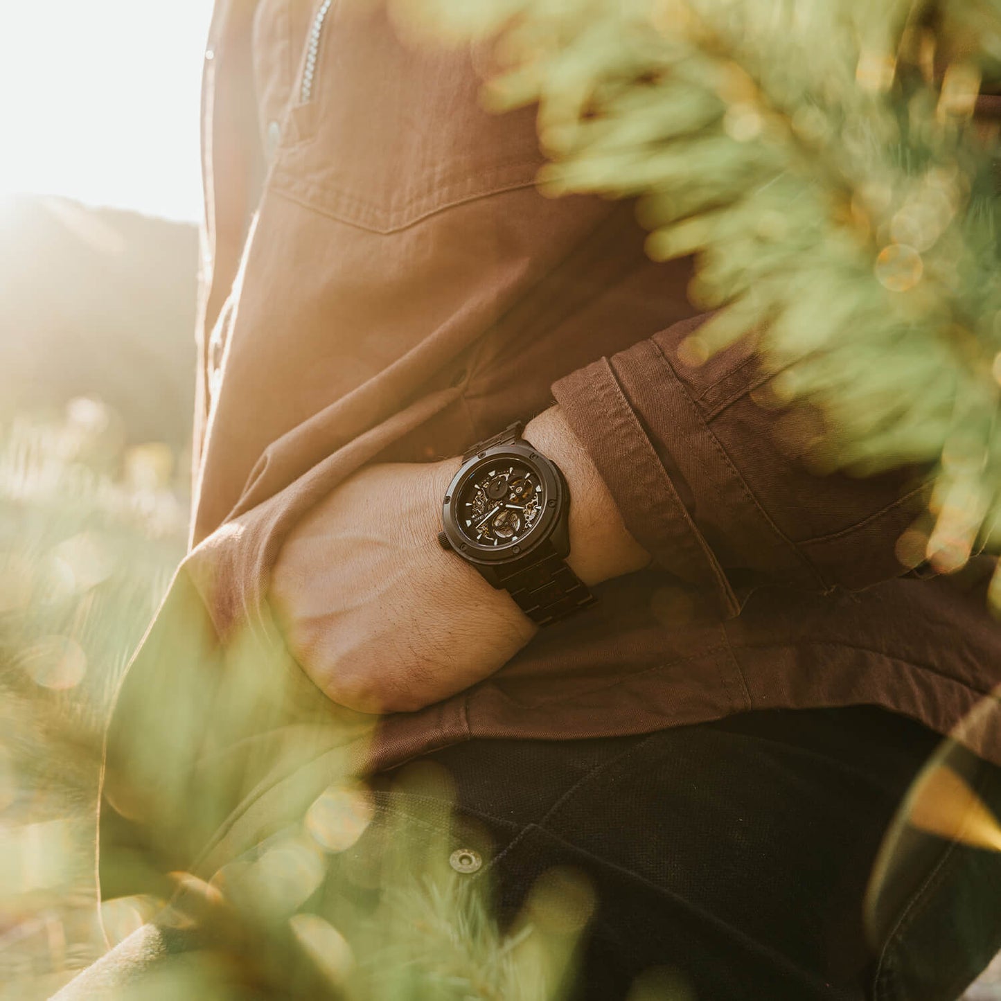 Forest Fire Red Rugged Auto 44mm