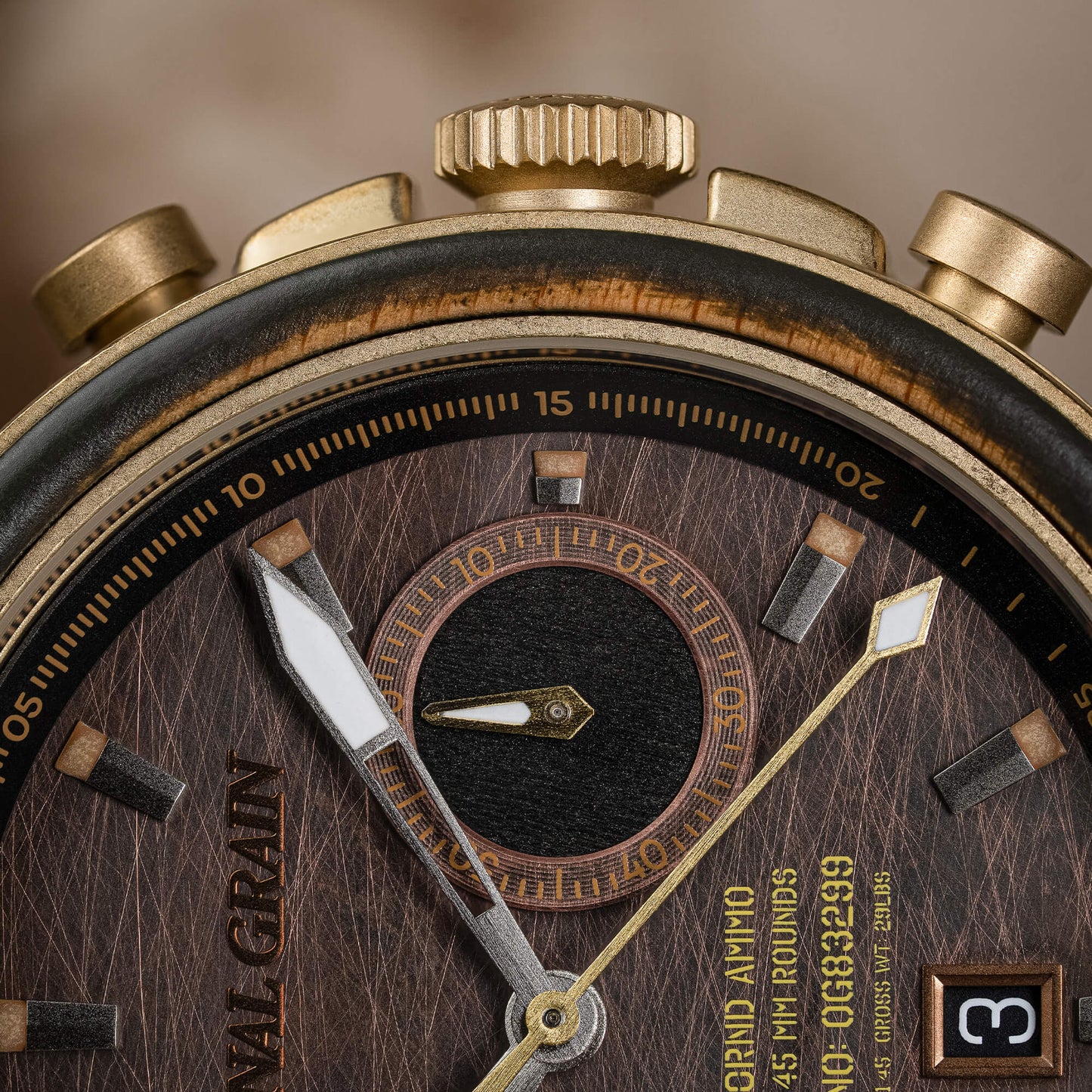 Military Brass Chrono 44mm