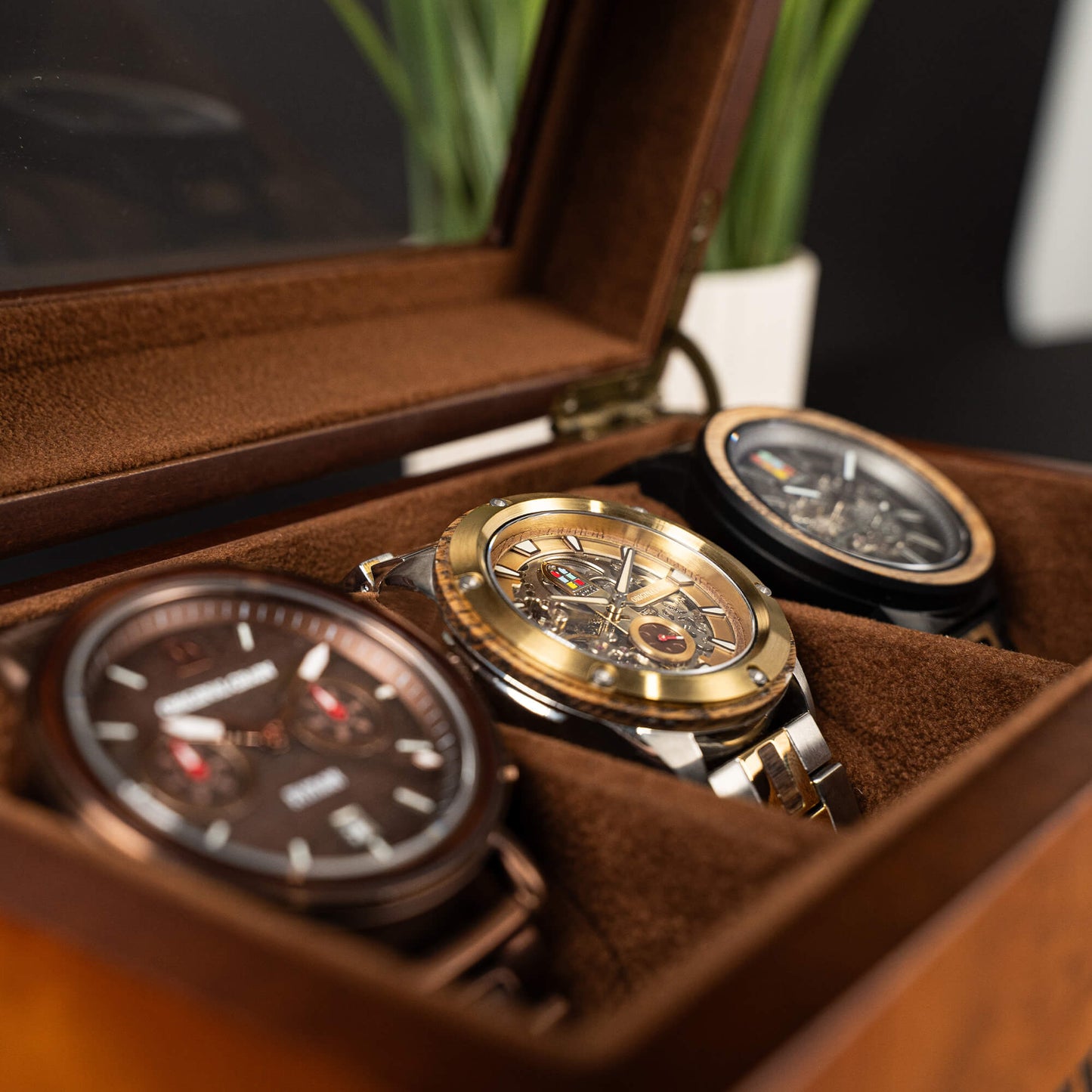 Ryman Burlwood 3 Watch Holder