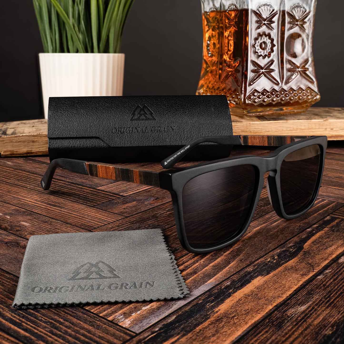 Charred Whiskey Black Sunglasses