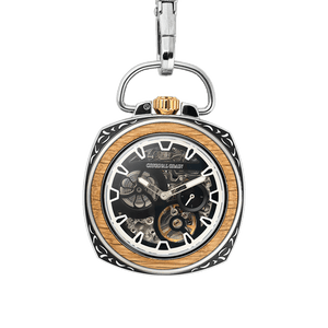 Whiskey Silver Western 12 Year Pocket Watch