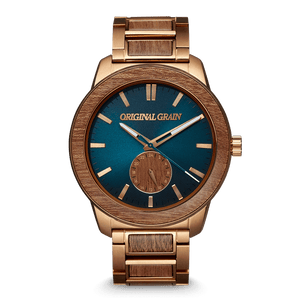 Sapele Teal Dial Bronze Barrel 46mm