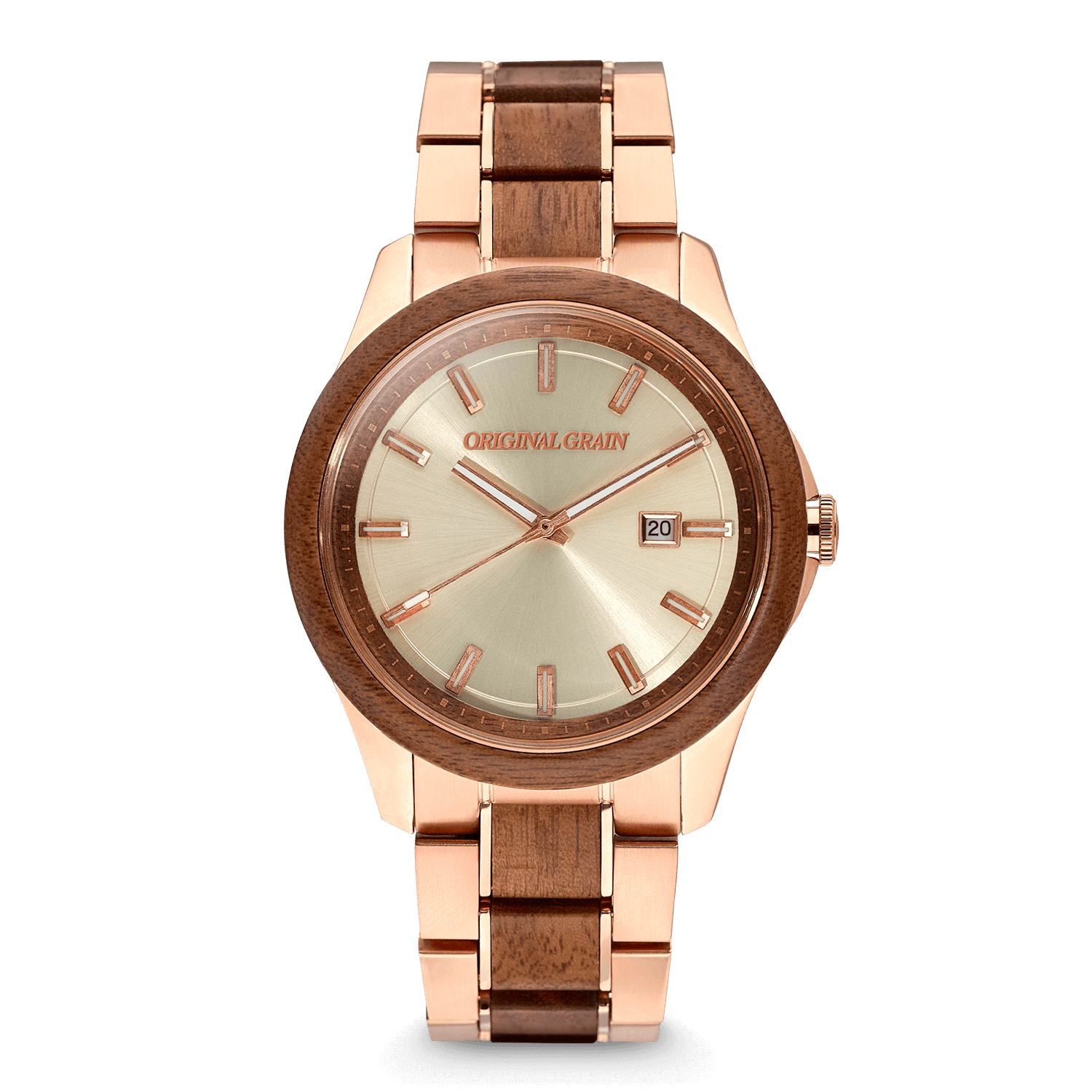 Walnut Rose Gold Classic 43mm