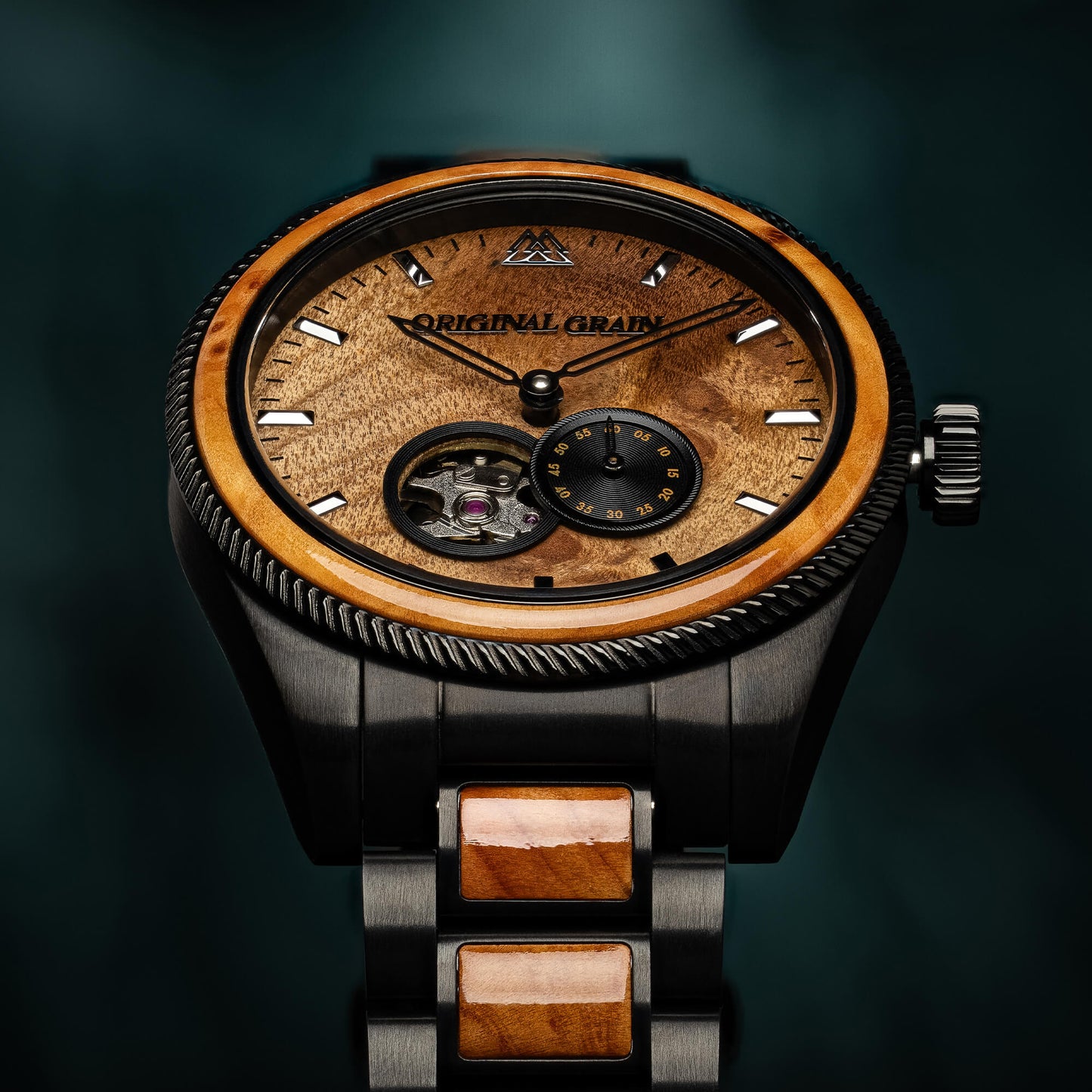 Burlwood Black Vintage Automatic 40mm