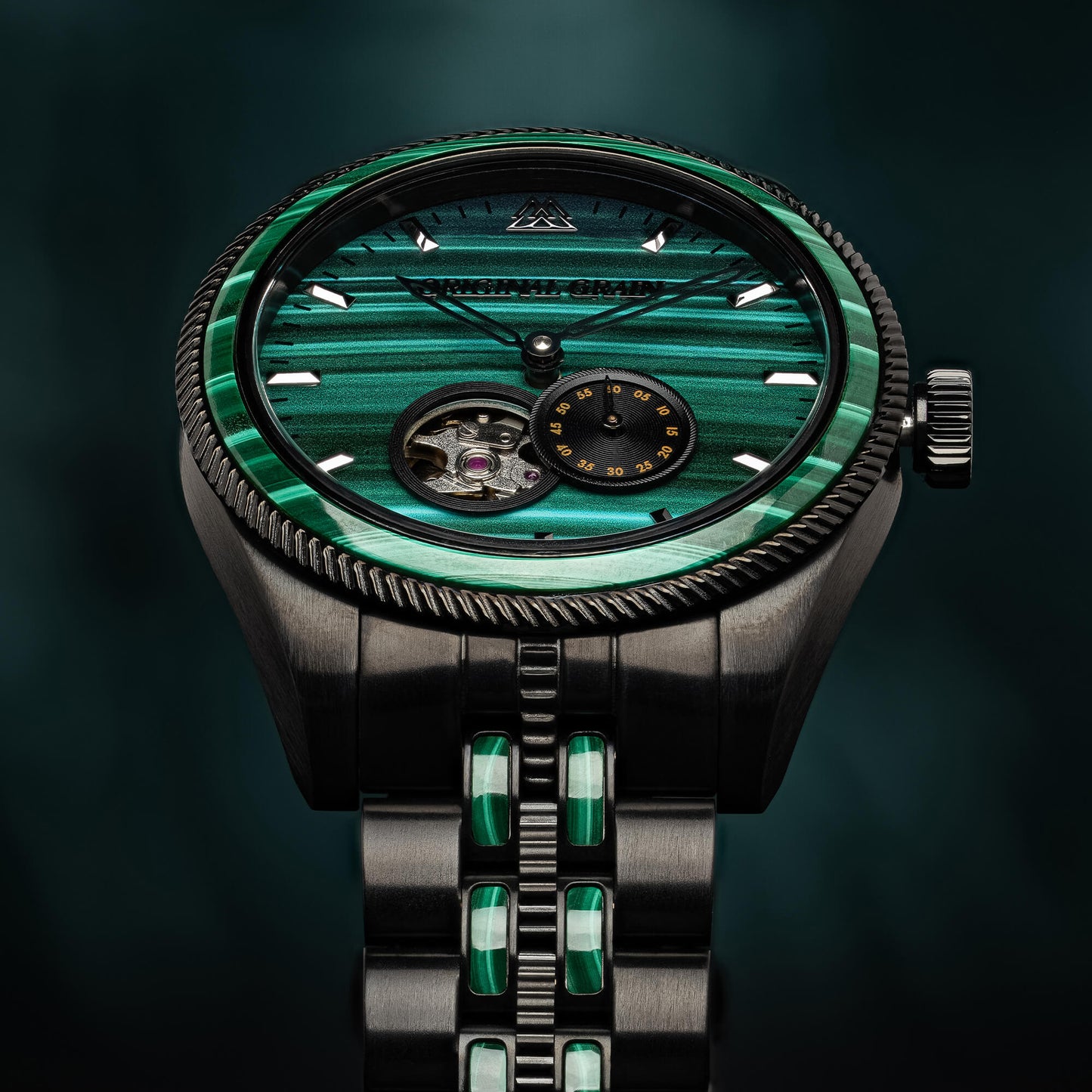 Malachite Black Vintage Automatic 40mm