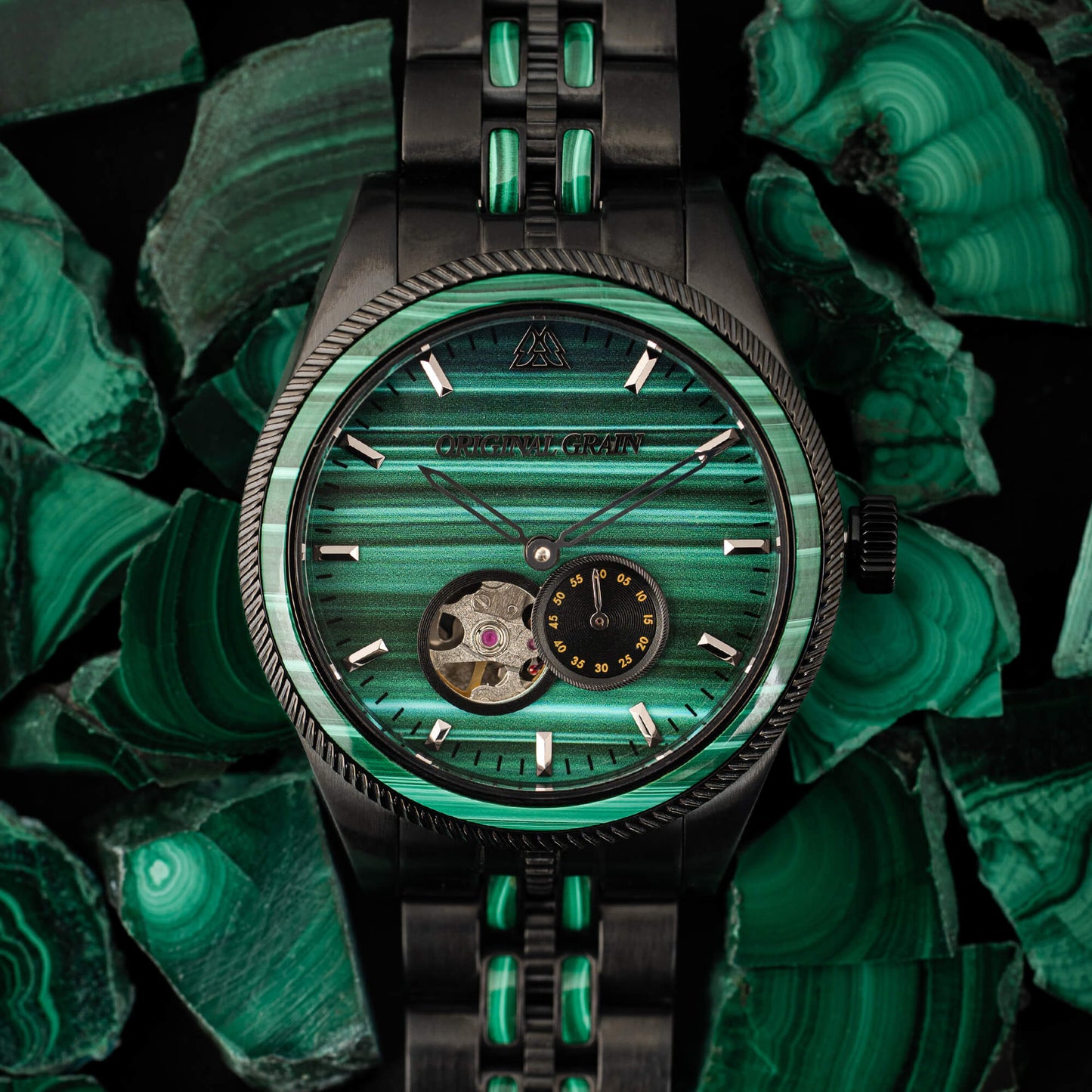 Malachite Black Vintage Automatic 40mm