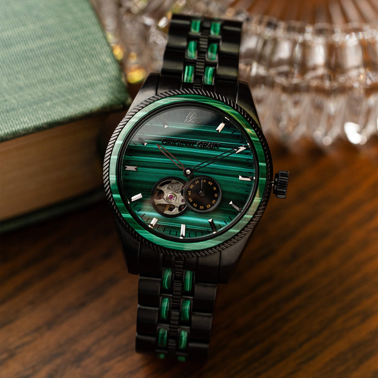 Malachite Black Vintage Automatic 40mm