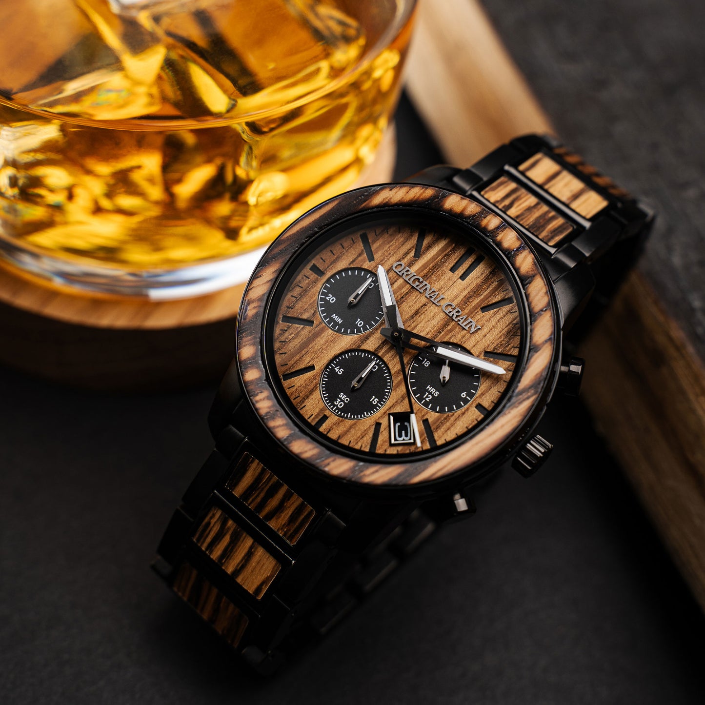 Charred Whiskey Black Barrel Chrono 42mm