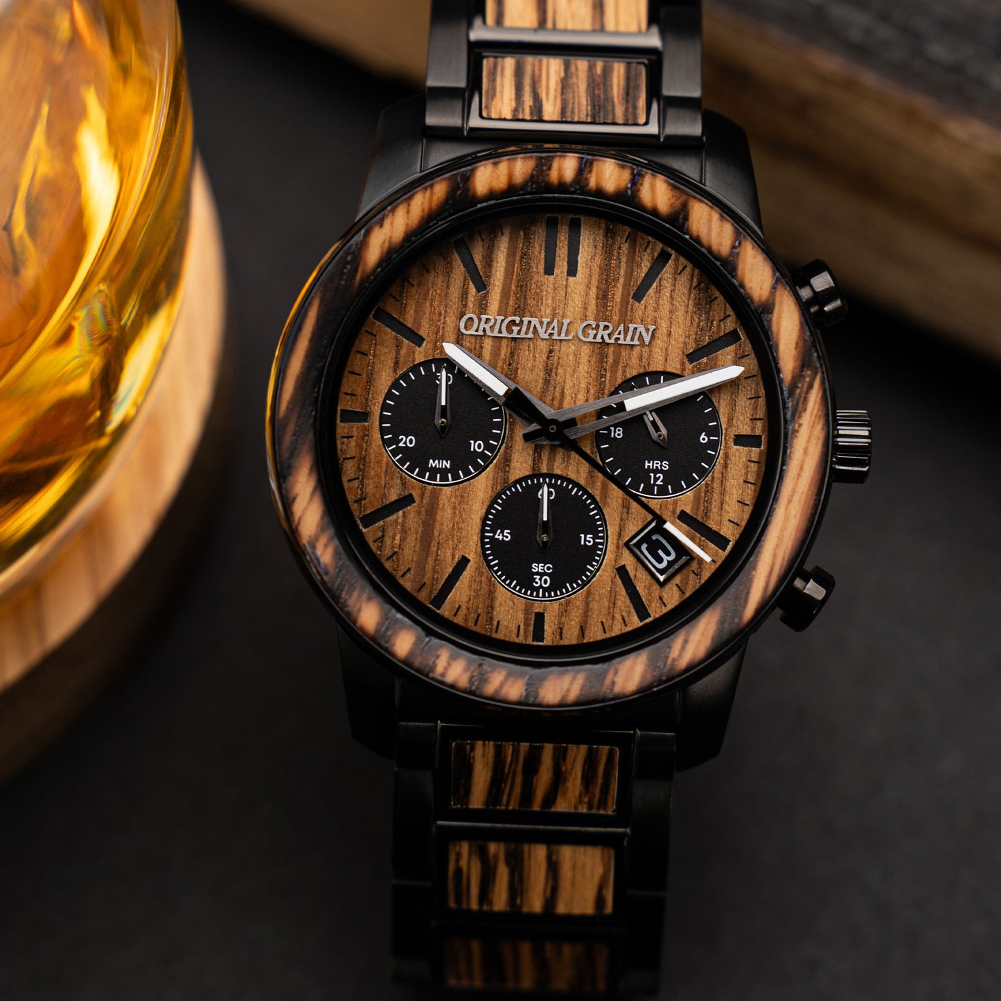Charred Whiskey Black Barrel Chrono 42mm