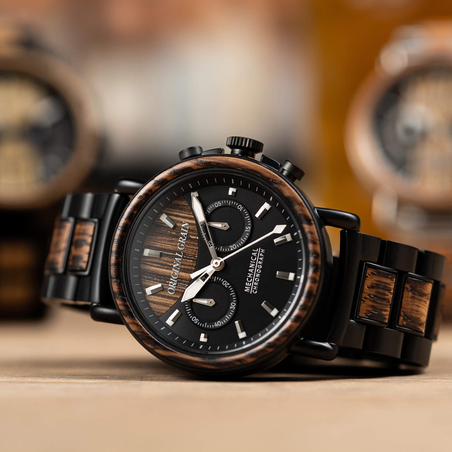 Whiskey Black Charred Mechanical Chrono 44mm