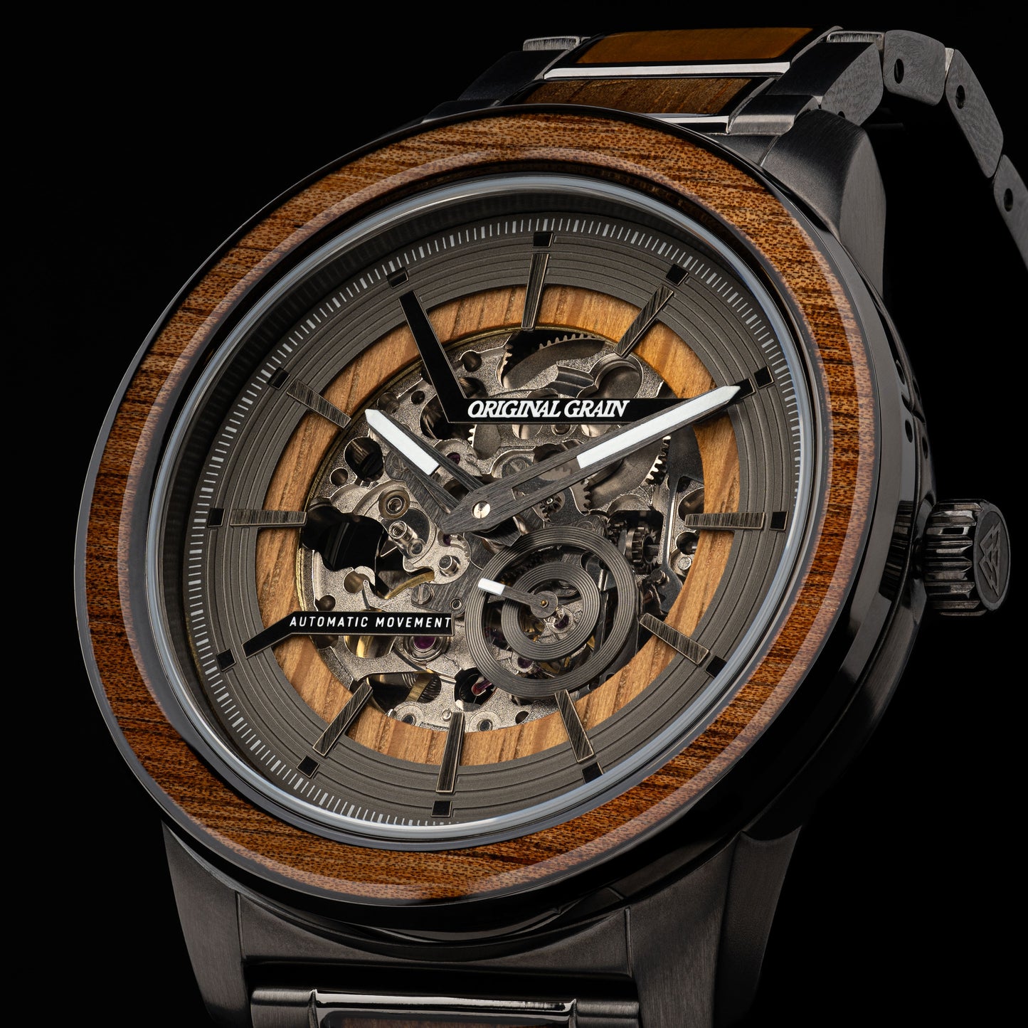 Koa Gunmetal Barrel Automatic 46mm