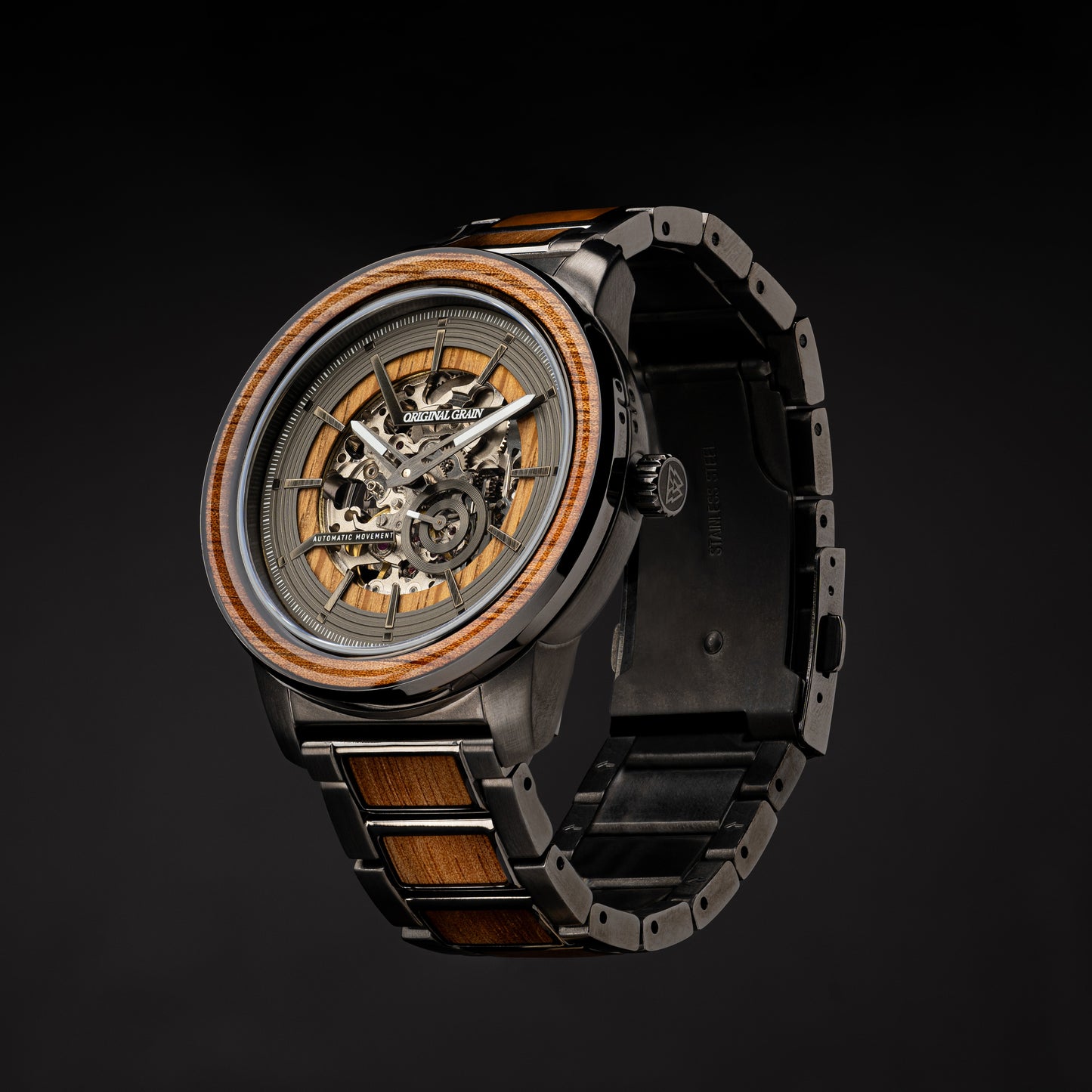 Koa Gunmetal Barrel Automatic 46mm