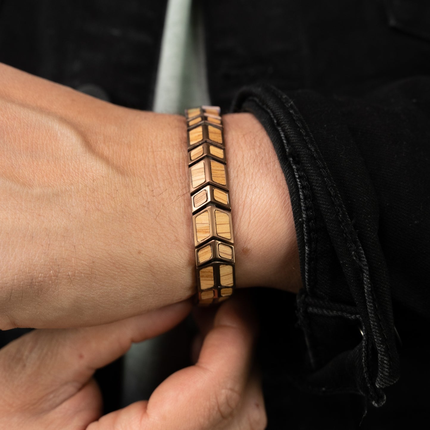 Whiskey Espresso Arrow Bracelet