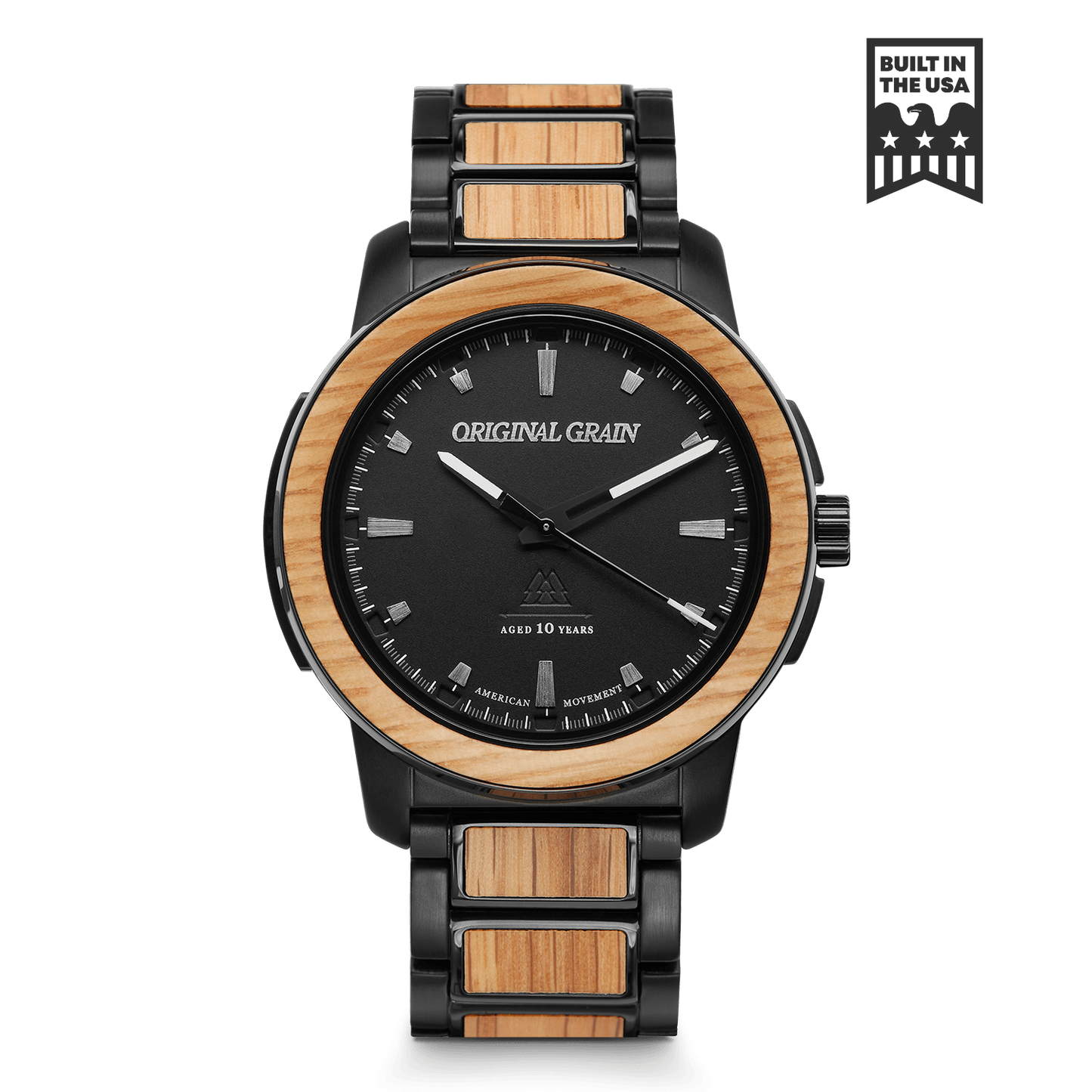 American Heritage Bourbon Barrels Black 42mm