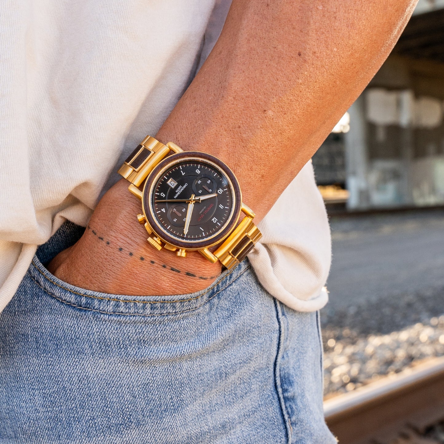 Railroad Gold Chrono 44mm