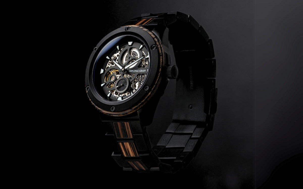 Whiskey Black Rugged Automatic 44mm – Original Grain