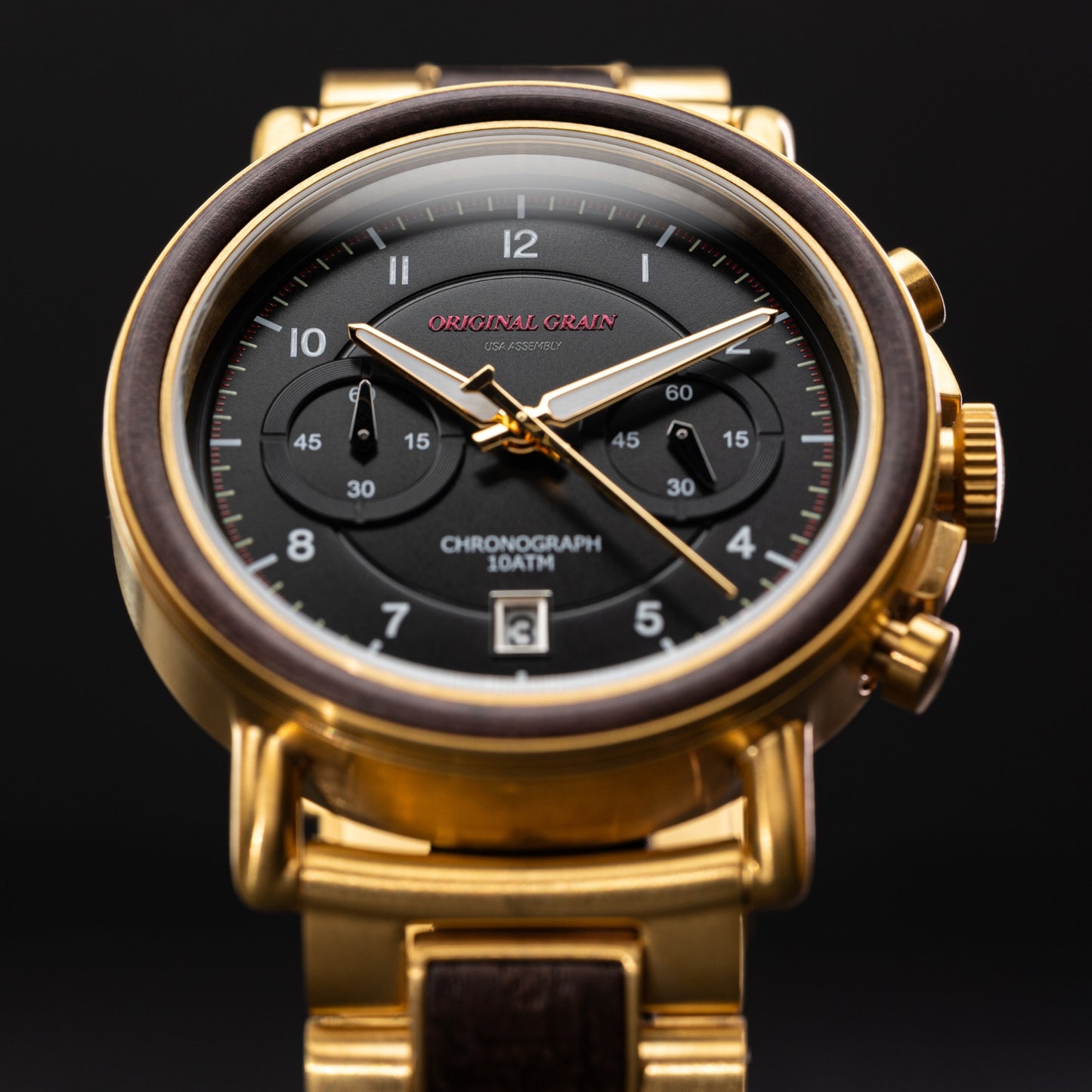 Eisenbahngold-Chrono 44 mm