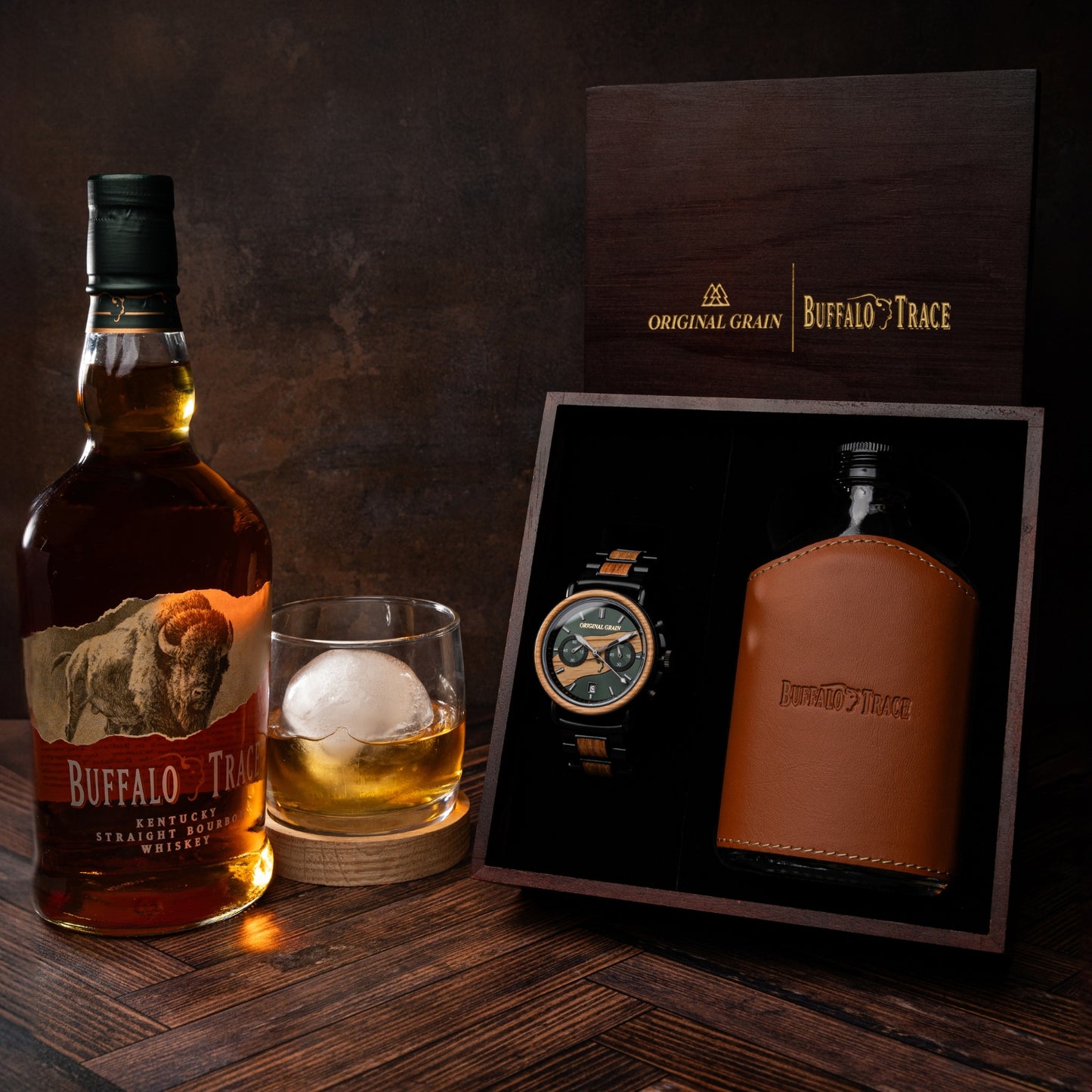 Buffalo Trace Whiskey Black Chrono 44 mm
