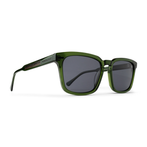 Sunset Black Walnut Transparent Green Sunglasses