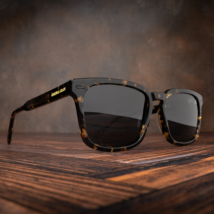 Sunset Blackwood Gold Tortoise Sunglasses Original Grain