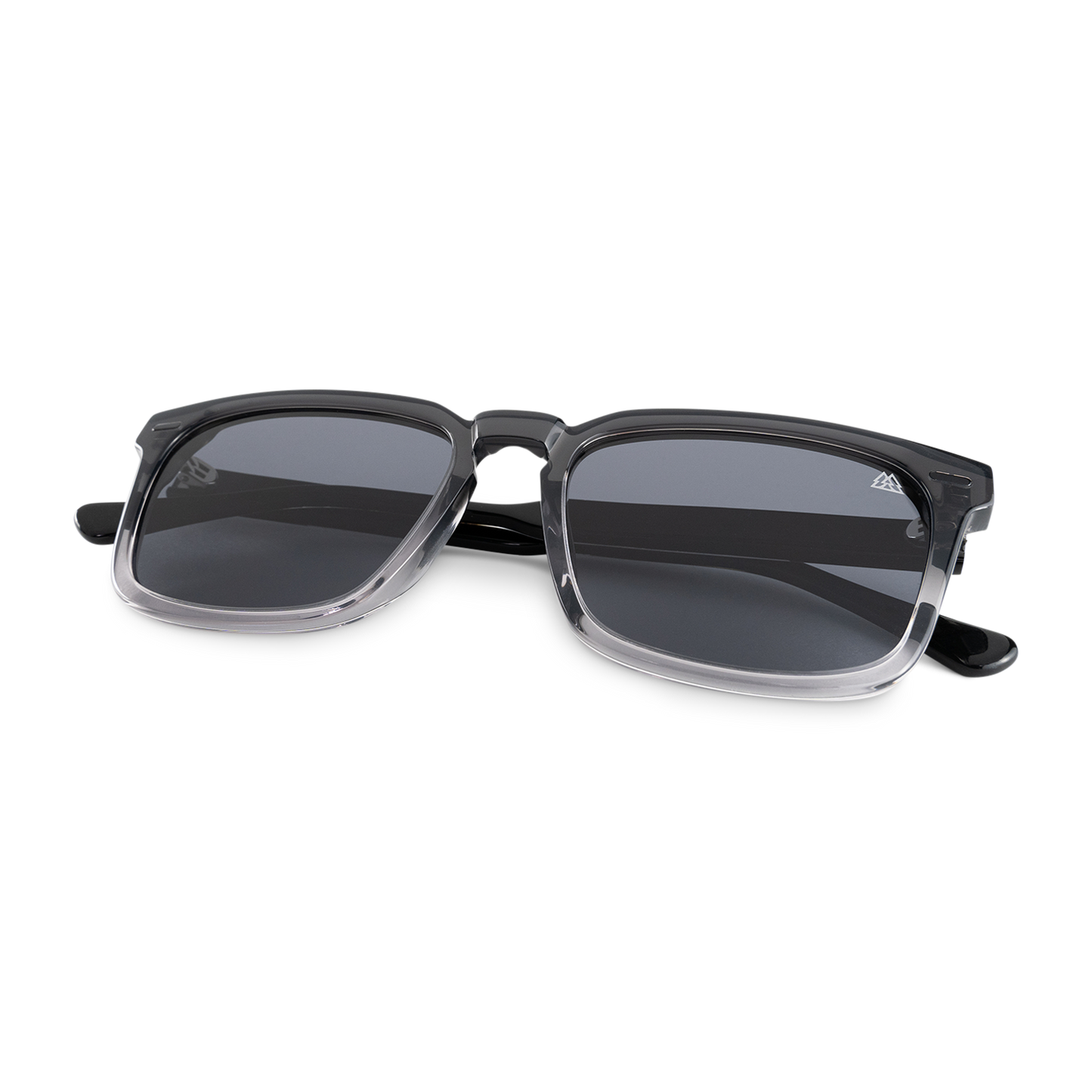Sunset Grey oak Transparent Black Sunglasses