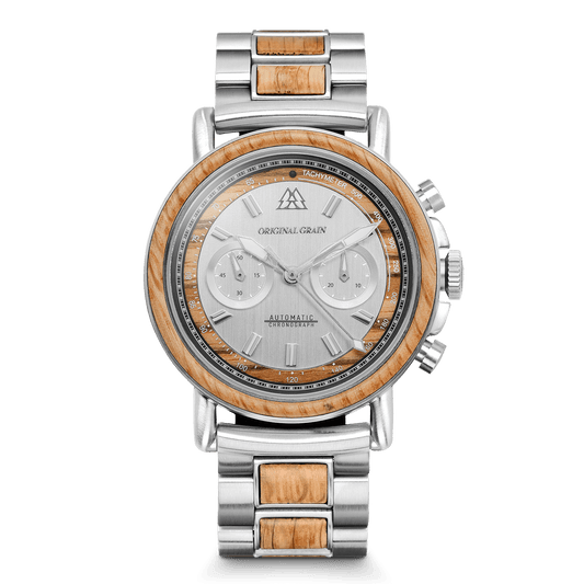 Brewmaster Silver Chrono Mechanical 44mm