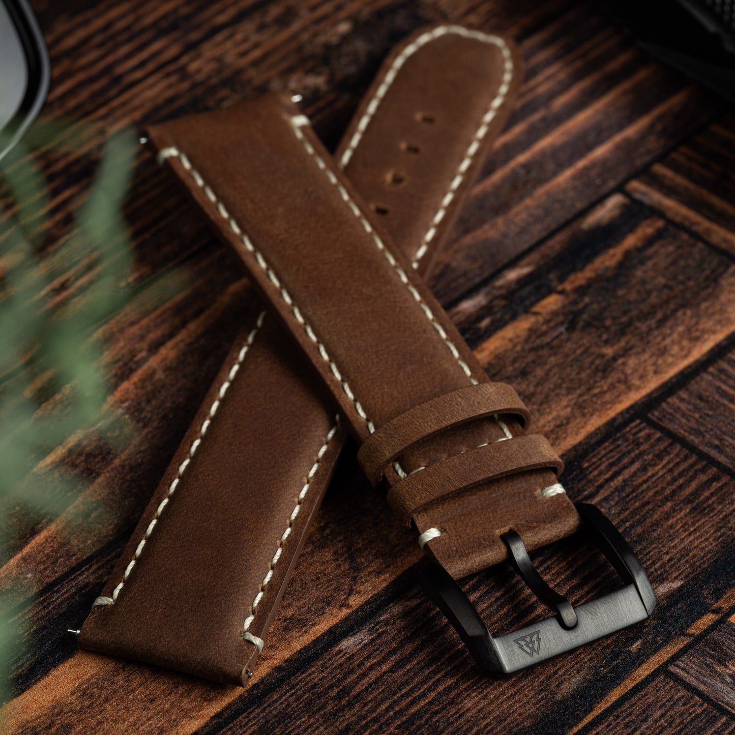 Bourbon Brown 23mm Leather Band