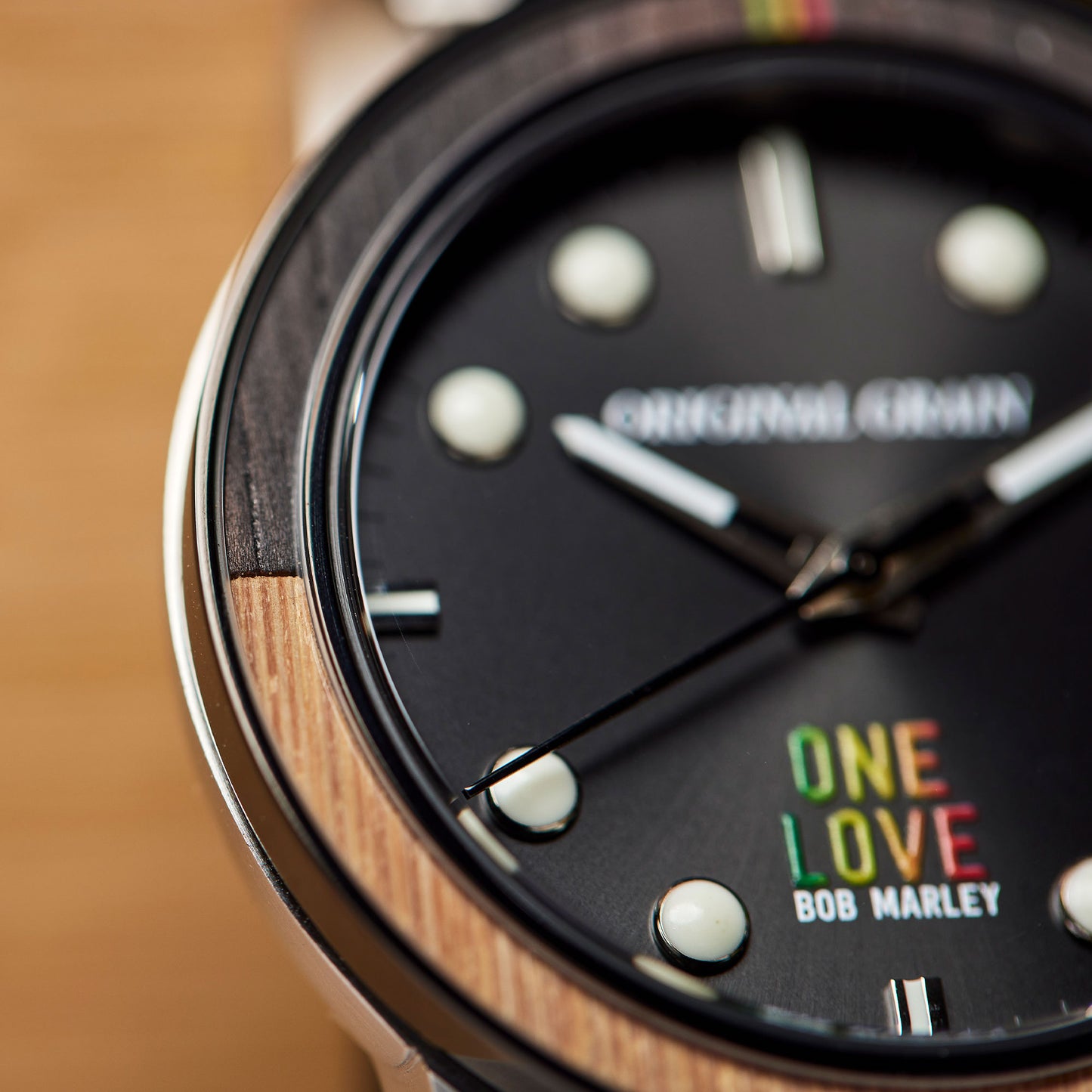 Bob Marley One Love Bamboo Silver Barrel 42mm