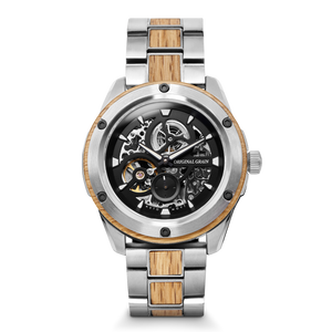 Brewmaster Silber robuste Automatikuhr 44 mm