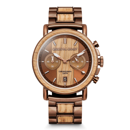 Whisky-Espresso-Chrono 44 mm