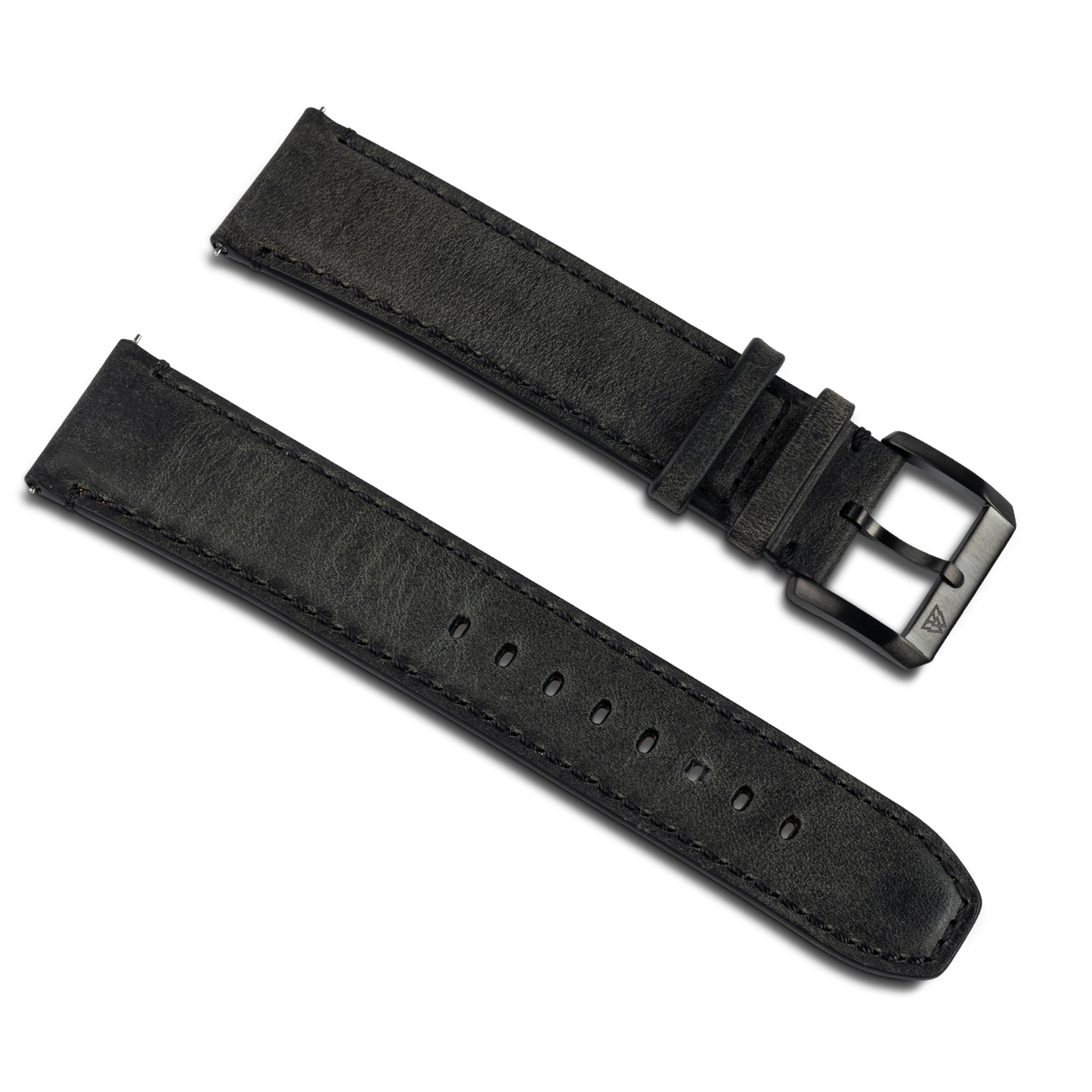 Charcoal Grey 21mm Leather Band
