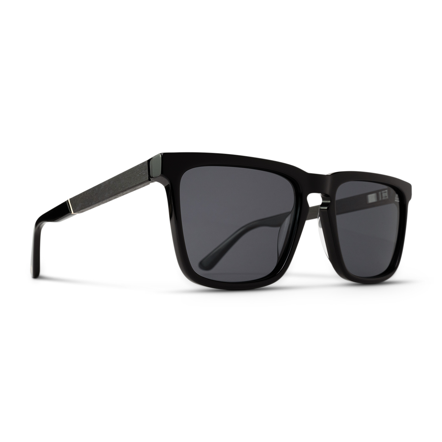 Revival Ebony Gold Shiny Black Sunglass