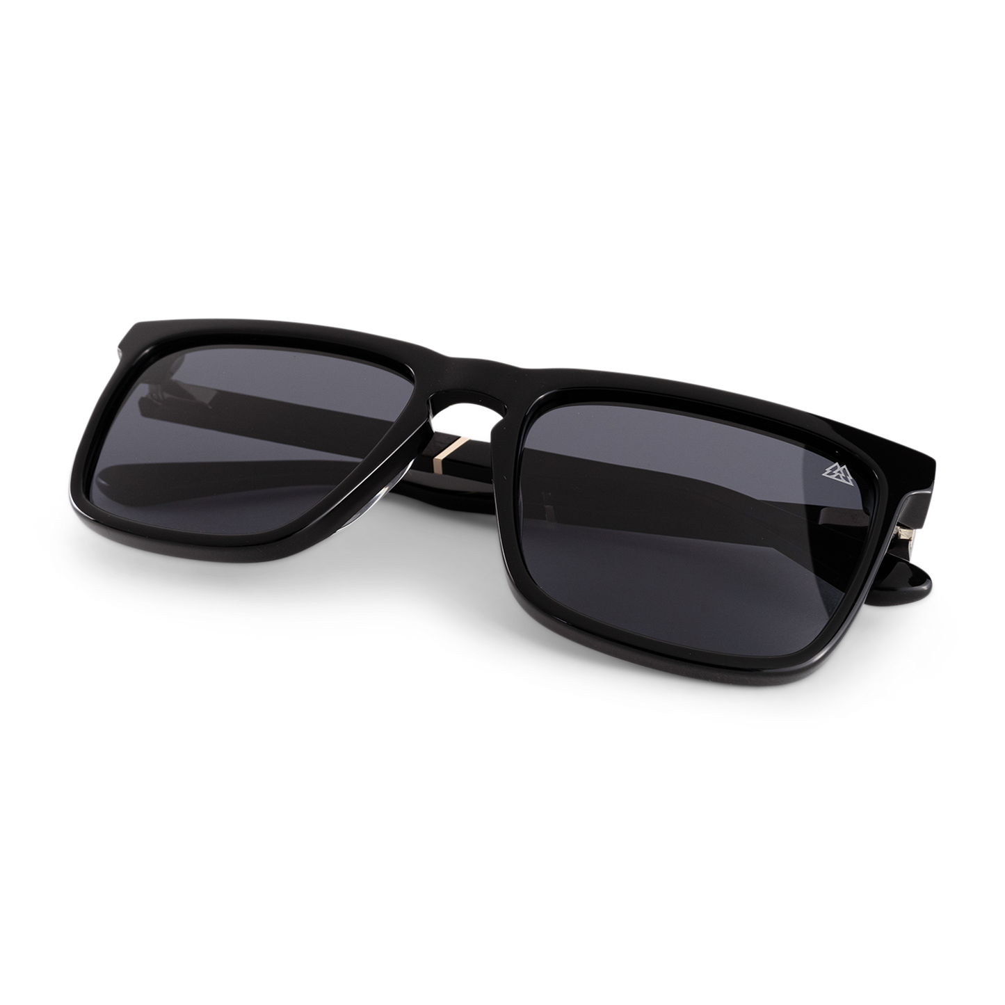 Revival Ebony Gold Shiny Black Sunglass