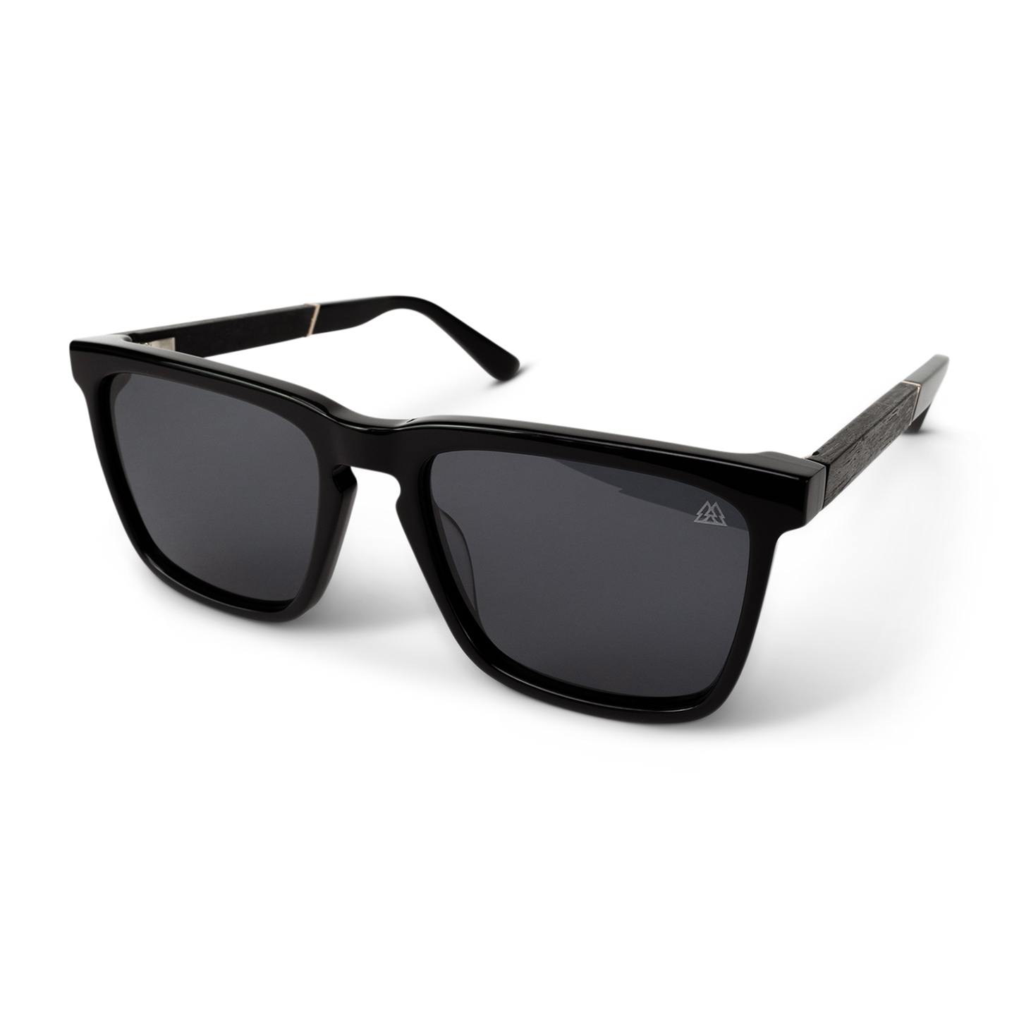 Revival Ebony Gold Shiny Black Sunglass