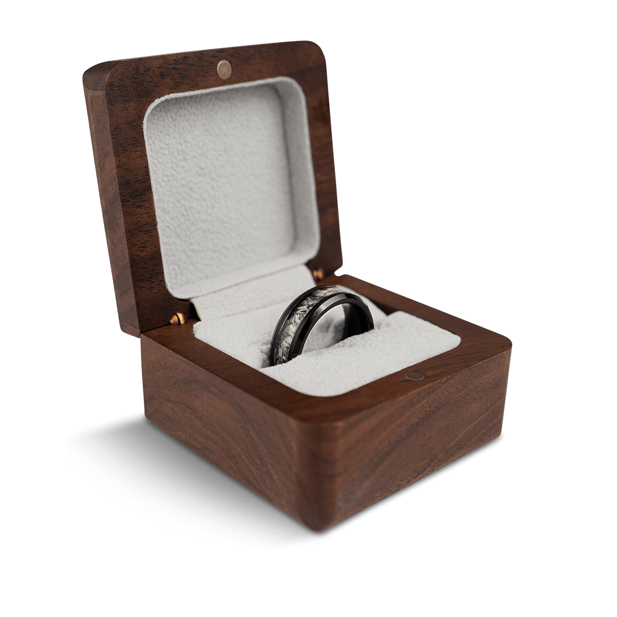 Deer Antler Single Barrel Ring