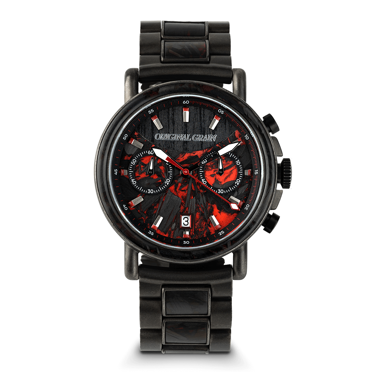 Forest Fire Red Chrono 44mm